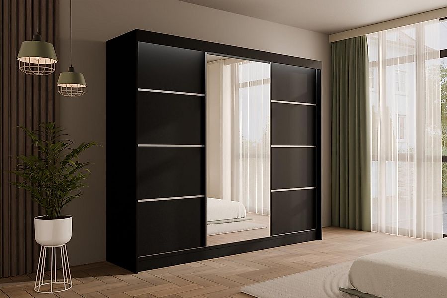 ALTDECOR Schiebetürenschrank PAOKI (Kleiderschrank Garderobenschrank mit vi günstig online kaufen