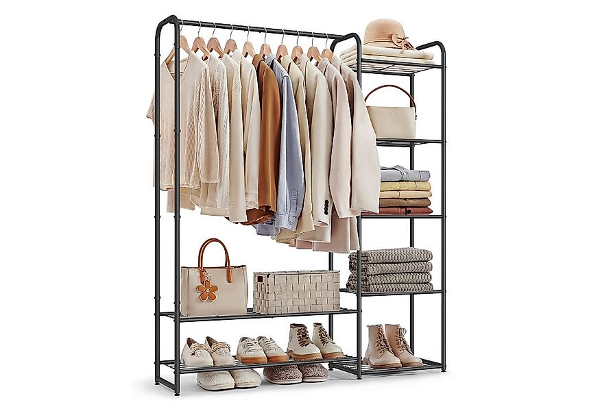 SONGMICS Kleiderständer offener Kleiderschrank, Garderobenständer mit Ablag günstig online kaufen