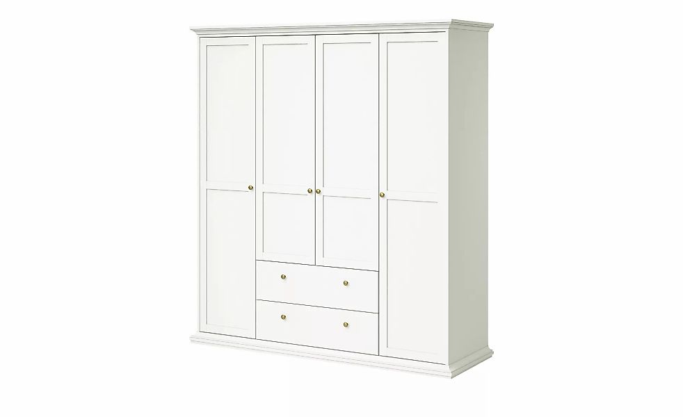 Drehtürenschrank  Chester ¦ weiß ¦ Maße (cm): B: 182 H: 201 T: 61.0 Schränk günstig online kaufen