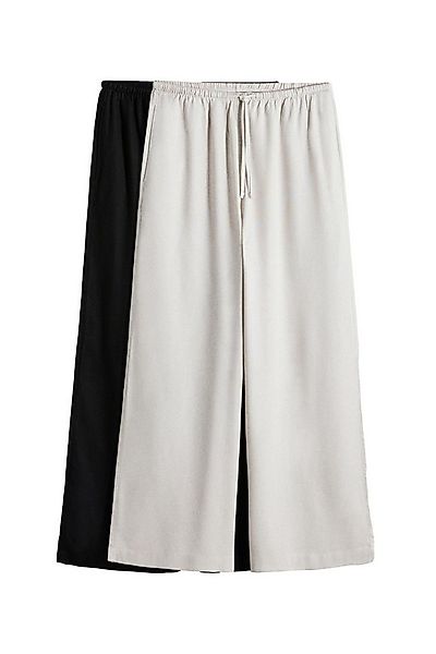 The Set Palazzohose The Set Hosen mit Leinen + weitem Bein, 2er-Pack (2-tlg günstig online kaufen