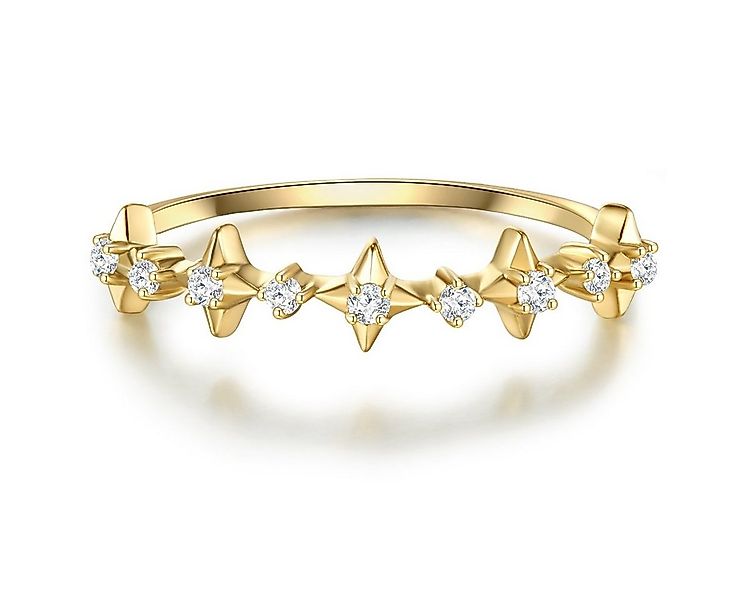 Glanzstücke München Silberring gelbgold, Ring Sterling Silber gelbgold Zirk günstig online kaufen