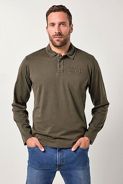 JP1880 Poloshirt Poloshirt Langarm Brust-Stick günstig online kaufen