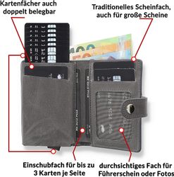 Solo Pelle Mini Geldbörse Q-Wallet Leder günstig online kaufen