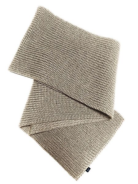 Blauer Peter Strickschal, aus Schurwolle in Perlfang-Optik günstig online kaufen