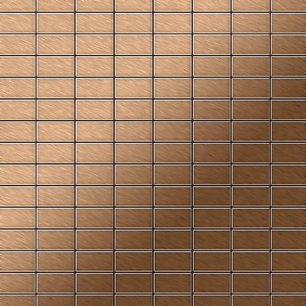 ALLOY Mosaik Fliese Massiv Metall Titan Gebürstet Kupfer 1,6mm Stark Bauhau günstig online kaufen