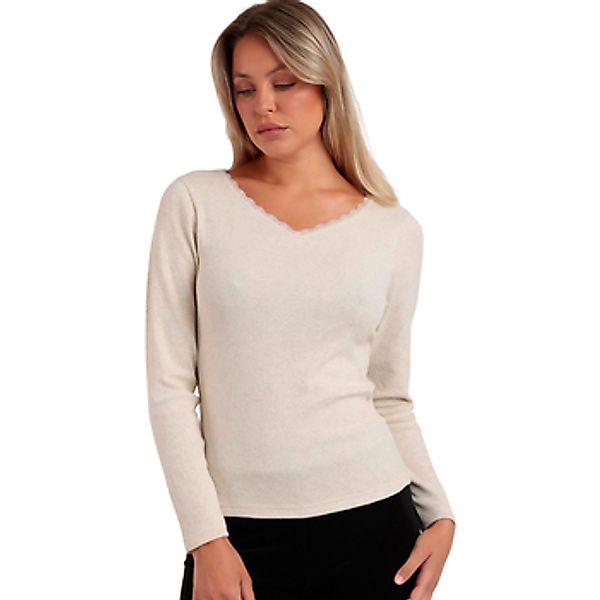Admas  Langarmshirt Langärmeliges Top Romantic Rib günstig online kaufen
