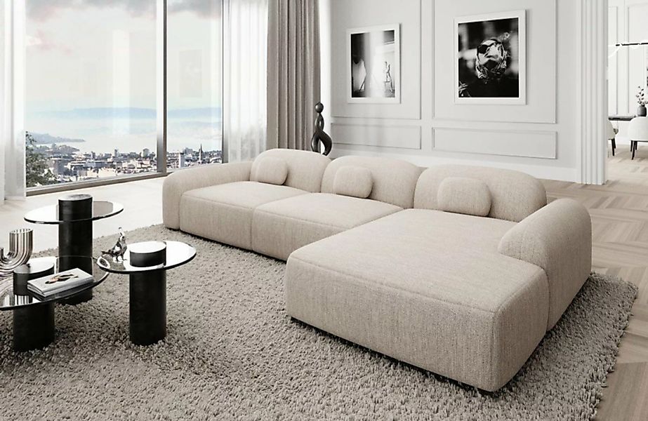 Sofa Dreams Ecksofa Polstersofa Stoff Couch Stoffsofa Modern Sofa Barcelona günstig online kaufen