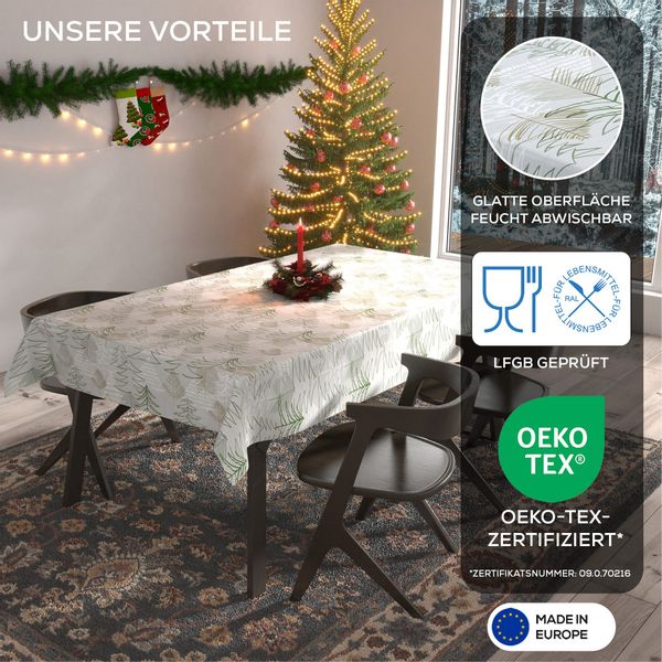 Beautex Tischdecke Wachstuchtischdecke abwischbar Tischdecke RUND günstig online kaufen