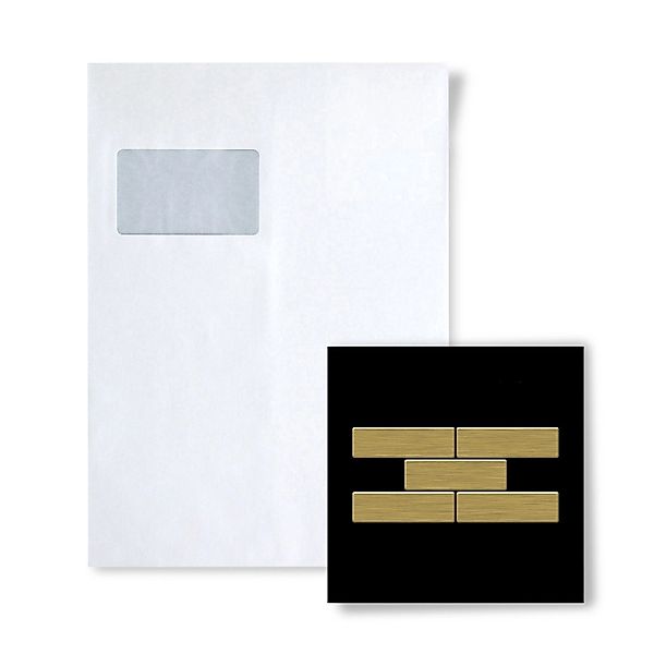 ALLOY Mosaik MUSTER S-PK-Ti-GB PK Titan Gold Gebürstet günstig online kaufen