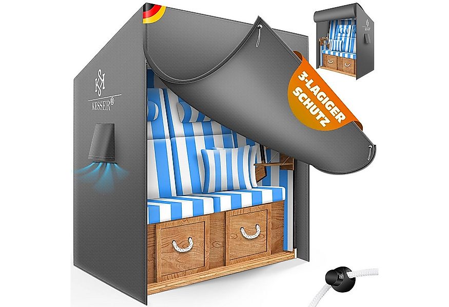 KESSER Strandkorb-Schutzhülle Premium Abdeckung 600D Oxford Gewebe (Strandk günstig online kaufen