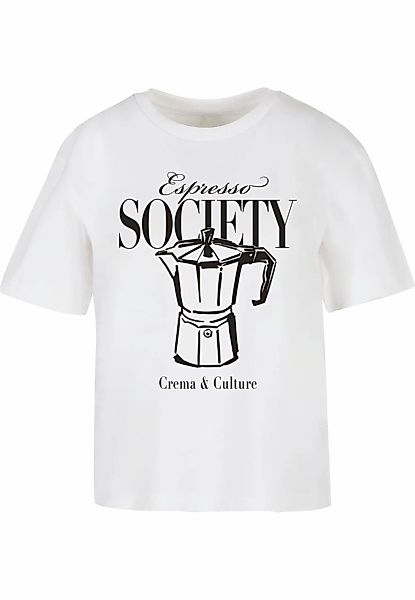 Miss Tee T-Shirt "Miss Tee Espresso Society Tee" 1 Stk. günstig online kaufen