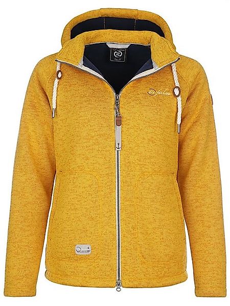 Dry Fashion Fleecejacke Damen Fleece-Jacke Strickjacke Föhr mit Kapuze und günstig online kaufen