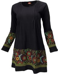 Guru-Shop Midikleid Baumwoll Minikleid Boho chic, günstig online kaufen