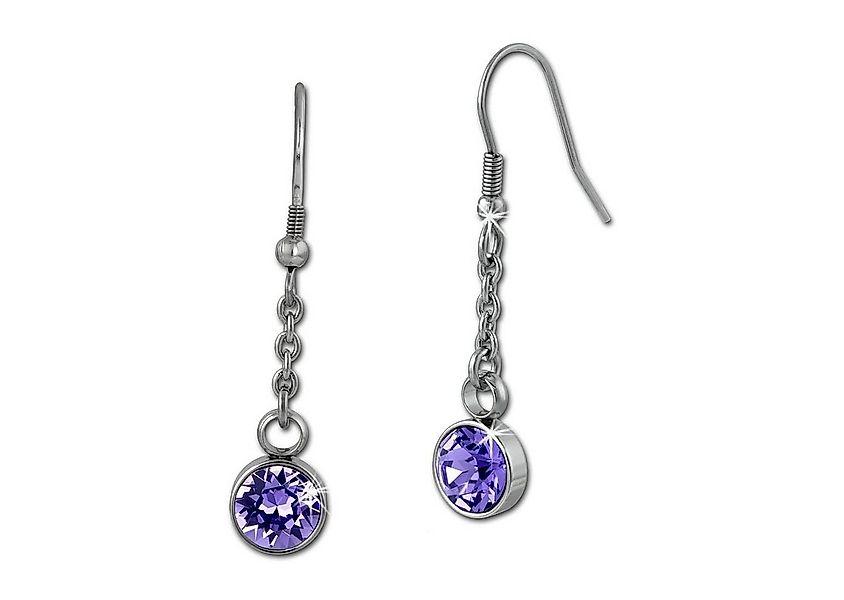 Amello Paar Ohrhänger Amello Ohrringe Edelstahl Ohrhänger rund (Ohrhänger), günstig online kaufen