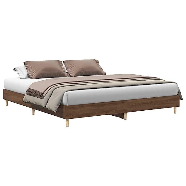 vidaXL Bett Bettgestell ohne Matratze Braun günstig online kaufen