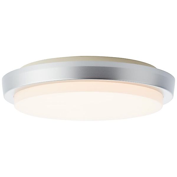 LED Deckenleuchte Devora in Silber 12W 1600lm IP65 rund günstig online kaufen