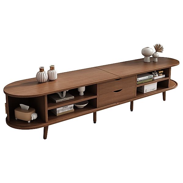 MODFU Lowboard TV-Schrank in Walnuss-MDF (Wohnzimmermöbel, günstig online kaufen
