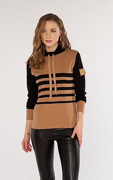 Passioni Strickpullover gestreift mit Taschendetail günstig online kaufen