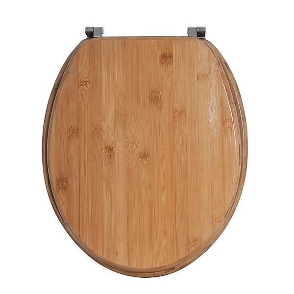 MSV WC-Sitz Bambus 37 cm x 45 cm x 5,3 cm Braun günstig online kaufen