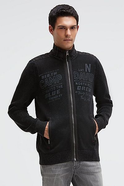 CAMP DAVID Strickjacke mit Reißverschlusstaschen günstig online kaufen