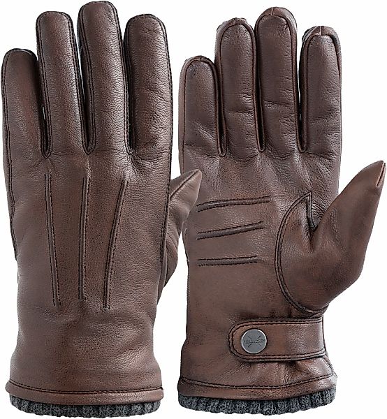 PEARLWOOD Lederhandschuhe "Newton" leichte Vintage Optik durch Waxfinish günstig online kaufen