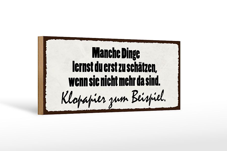 Femer GmbH Holzbild Spruch 27x10cm manche günstig online kaufen