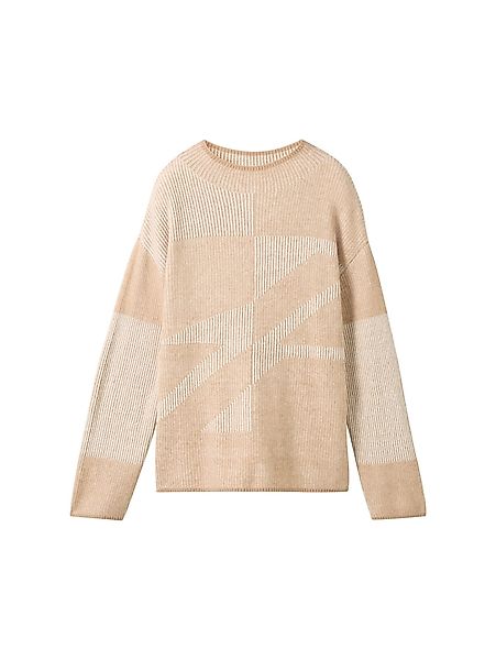 TOM TAILOR Strickpullover Loose Fit Ripp günstig online kaufen