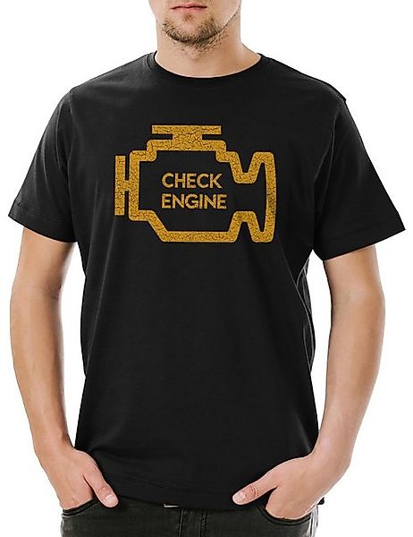 Urban Backwoods Print-Shirt Check Engine Herren T-Shirt Race Racing car Dri günstig online kaufen