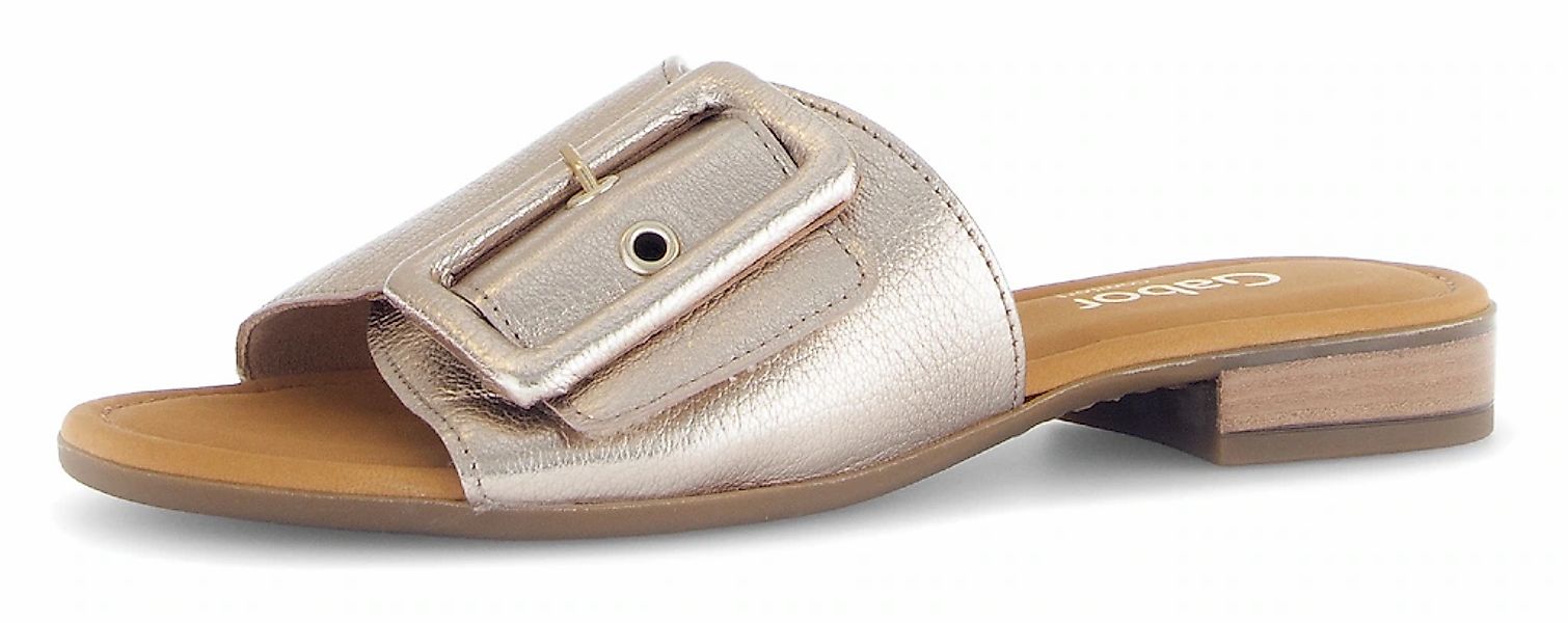 Gabor Pantolette "RHODOS", Blockabsatz, Sommerschuh, Komfortschuh in Weite günstig online kaufen