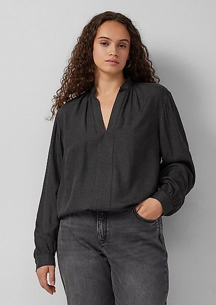 QS Langarmbluse Bluse Weiche Tunikabluse günstig online kaufen