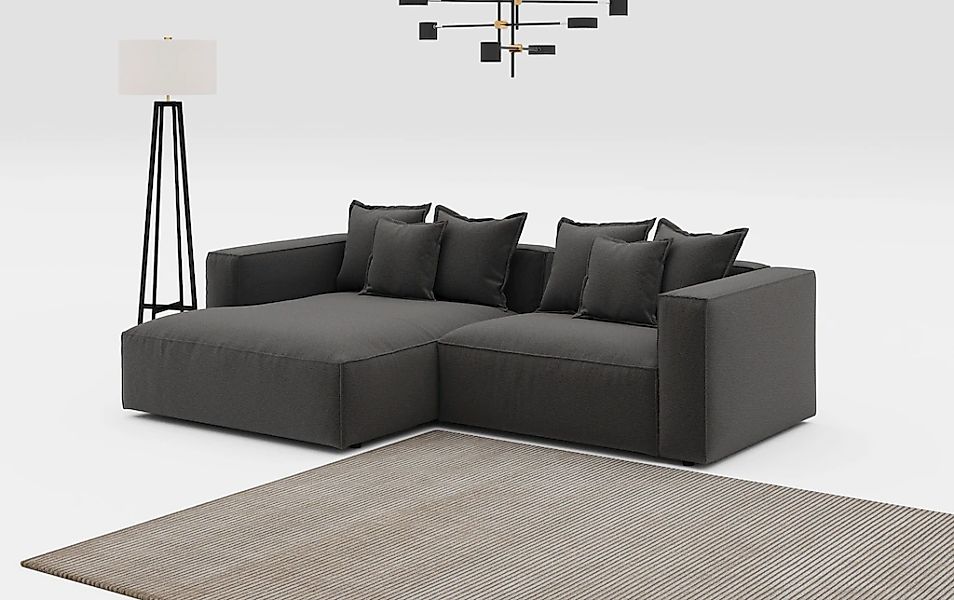 INOSIGN Ecksofa "Cowboy L-Form", mit 6 Kissen, kubisches Sofa günstig online kaufen