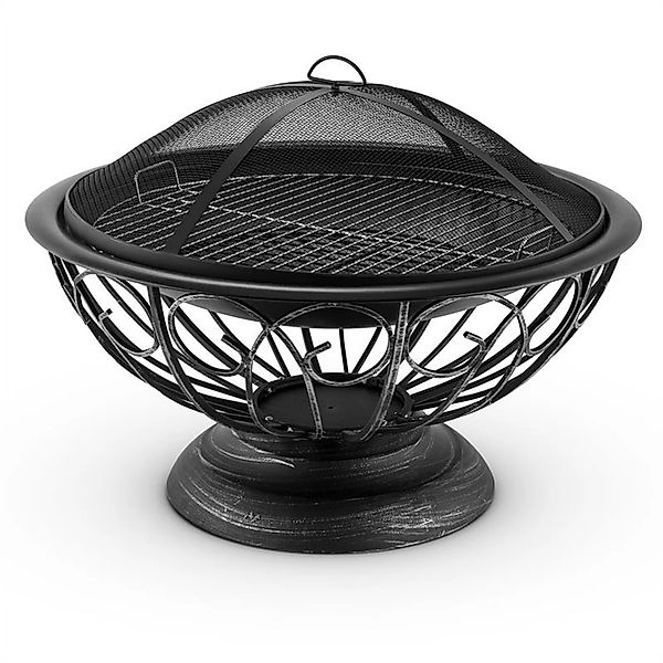 Blumfeldt Tulip Feuerschale Ø 75 cm Grill Feuerstelle Funkenschutz Stahl An günstig online kaufen