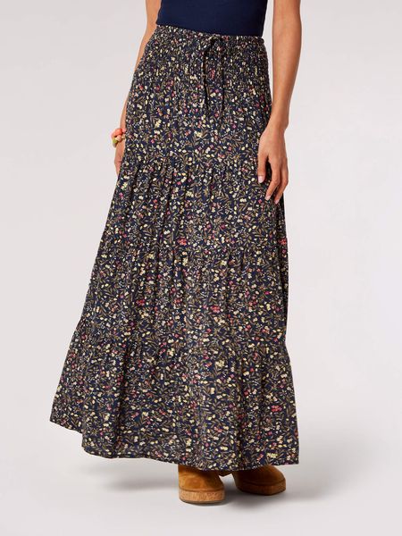 Apricot Maxirock Rock mit Blumenmuster, (1-tlg., günstig online kaufen