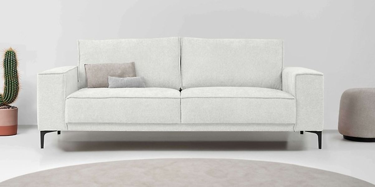 OTTO home 3-Sitzer »3er Sofa Oland, Struktur, Flachgewebe, Luxus-Microfaser günstig online kaufen