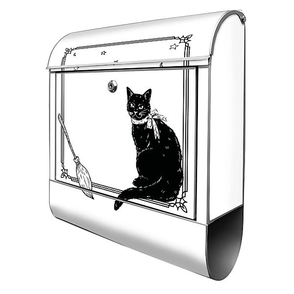 Banjado Design Briefkasten Silber Pulverbeschichtet 39x47x14cm 2 Schlüssel günstig online kaufen