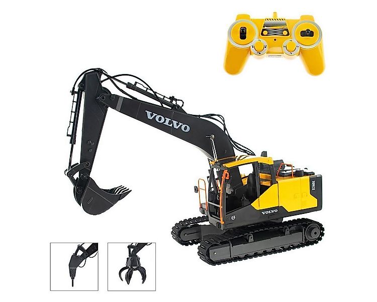 efaso RC-Bagger E568 VOLVO ferngesteuerter Bagger 1:16 - 17-Kanal RC Bagger günstig online kaufen