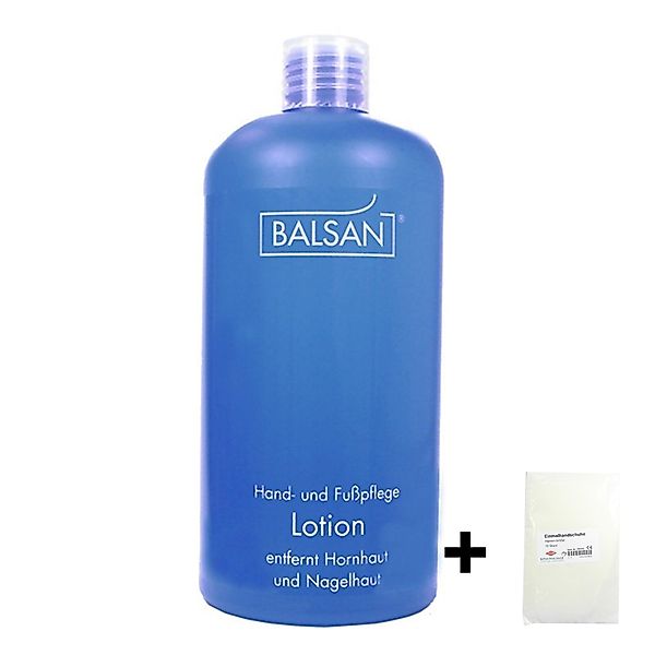 Balsan Hornhautbalsam Balsan Fußpflege Hornhautentferner 500ml+Handschuhe günstig online kaufen