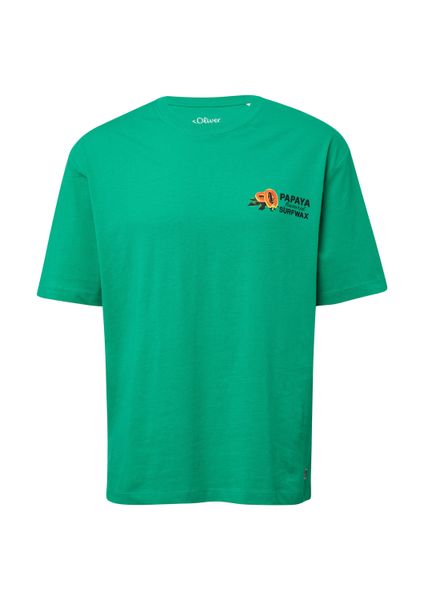 s.Oliver Kurzarmshirt T-Shirt Baumwoll-T-Shirt im Relaxed günstig online kaufen