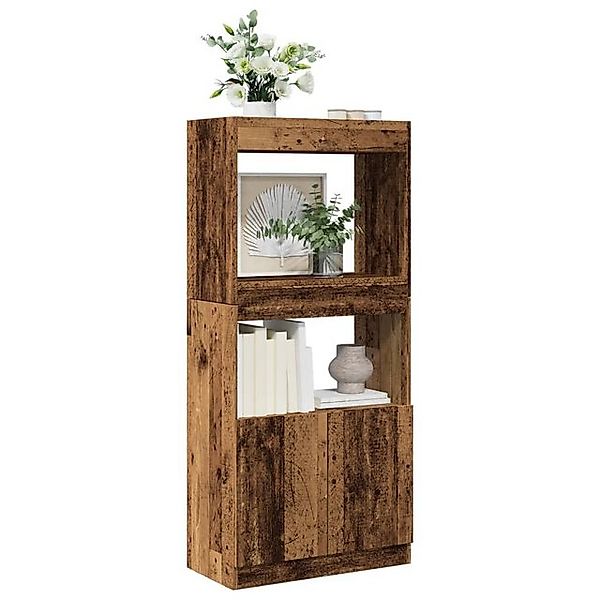 vidaXL Bücherregal Highboard Altholz-Optik 63x33x140 cm Spanplatte günstig online kaufen