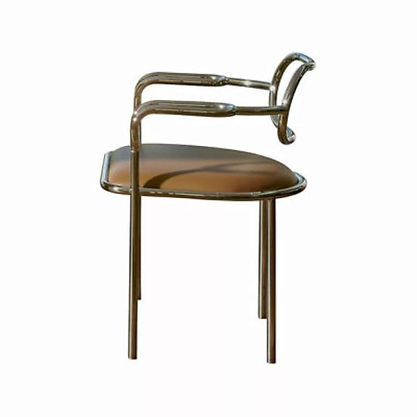 Sessel 01 Chair leder braun / Shiro Kuramata, 1979 - Leder - Cappellini - B günstig online kaufen