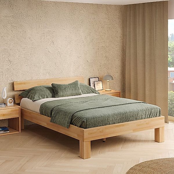skølm. Massivholzbett Floki aus Buche, Holzbett, günstig online kaufen