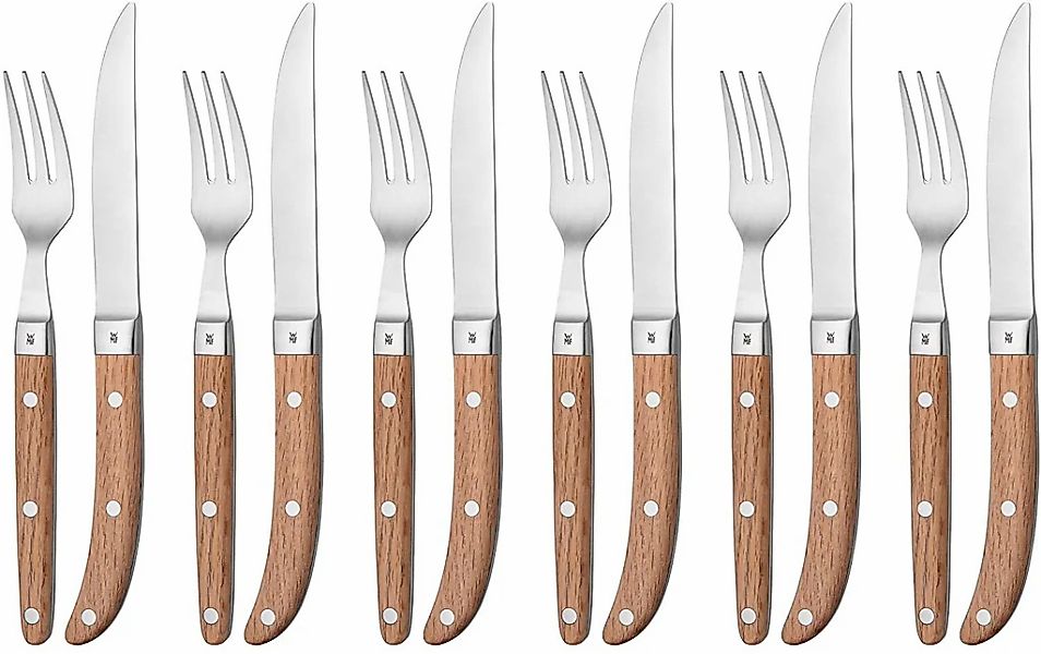 WMF Steakbesteck "Ranch" mattiert, Eichenholz geölt günstig online kaufen