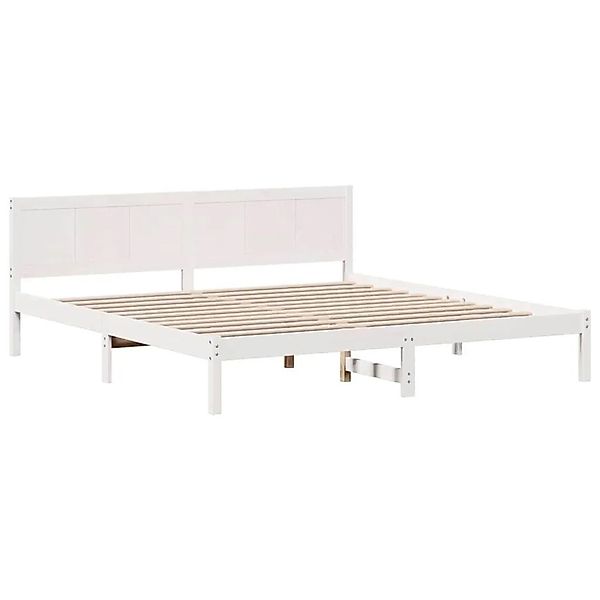 vidaXL Bettgestell Weiß 180 x 200 cm Massivholz Kiefer 872180 günstig online kaufen