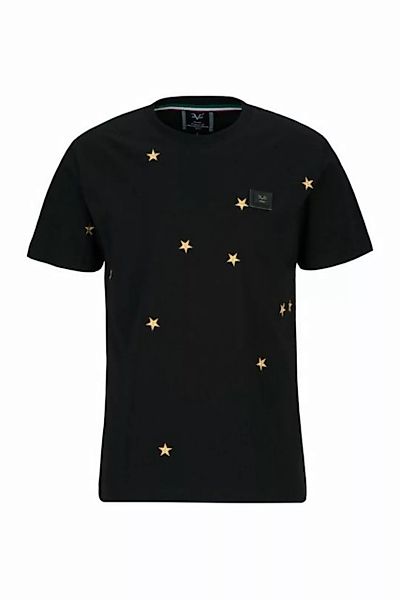 19V69 Italia by Versace T-Shirt TADEUS mit Sternen bestickt und Logopatch ( günstig online kaufen