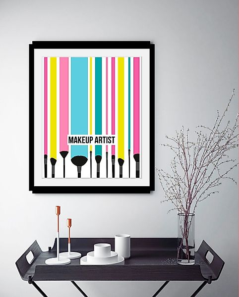 queence Bild »Makeup Artist«, Schriftzüge-Schriftzug-Fashion-Kunst, HD Prem günstig online kaufen