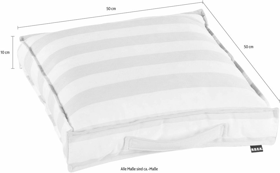 H.O.C.K. Sitzkissen "Classic Streifen Outdoor" wasser- und schmutzabweisend günstig online kaufen