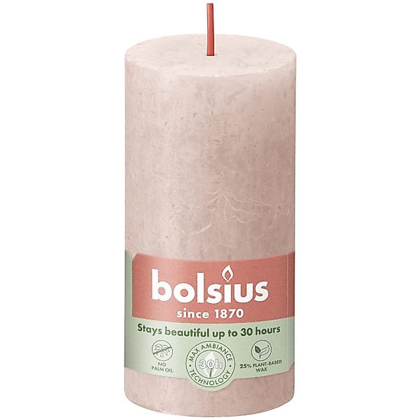 Bolsius Stumpenkerze Bolsius Rustik Stumpenkerze nebeliges günstig online kaufen