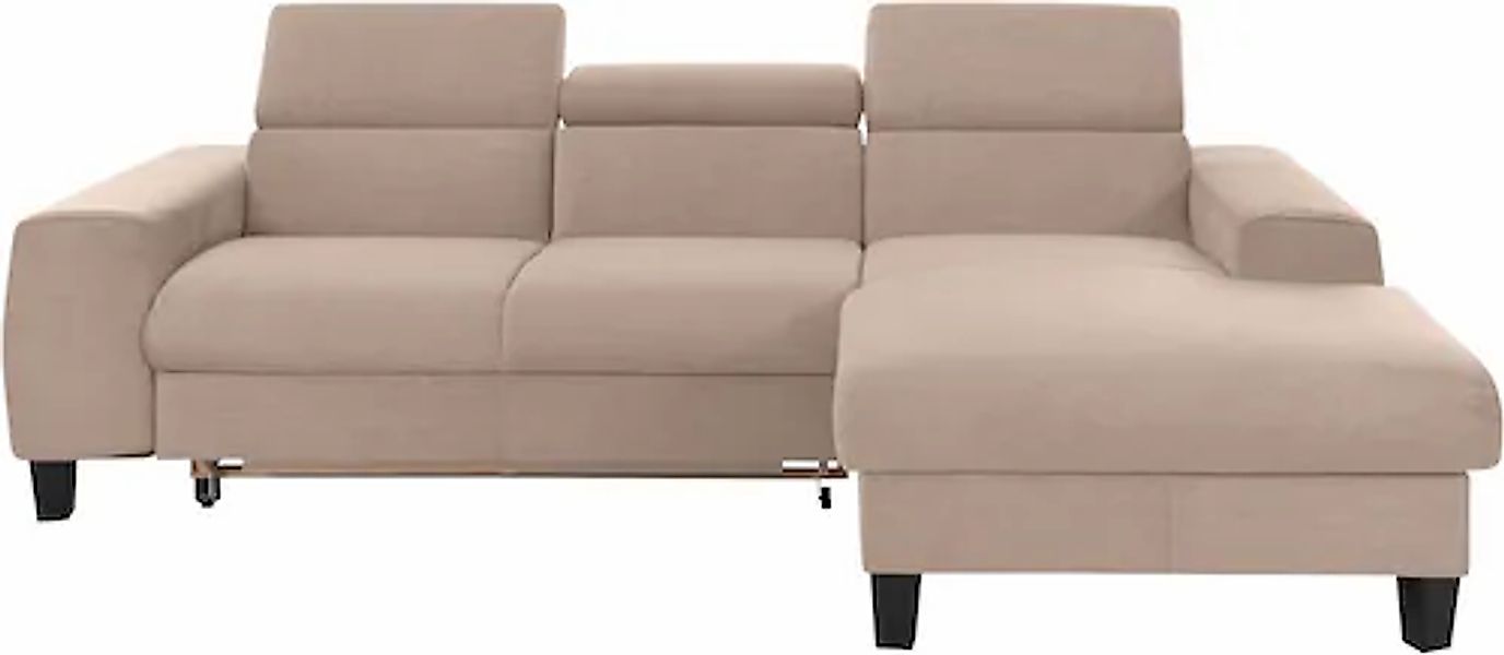 COTTA Ecksofa "Morven L-Form mit Kopfteilverstellung" wahlweise mit Bettfun günstig online kaufen