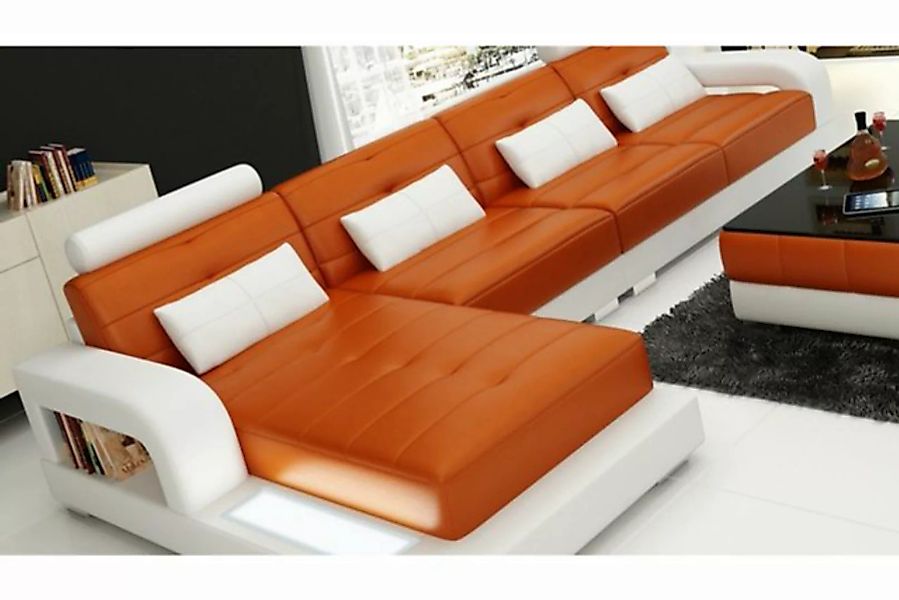 JVmoebel Ecksofa, Möbel Ecksofa Leder Sofa Couch Polster Eck Sitz Wohnlands günstig online kaufen