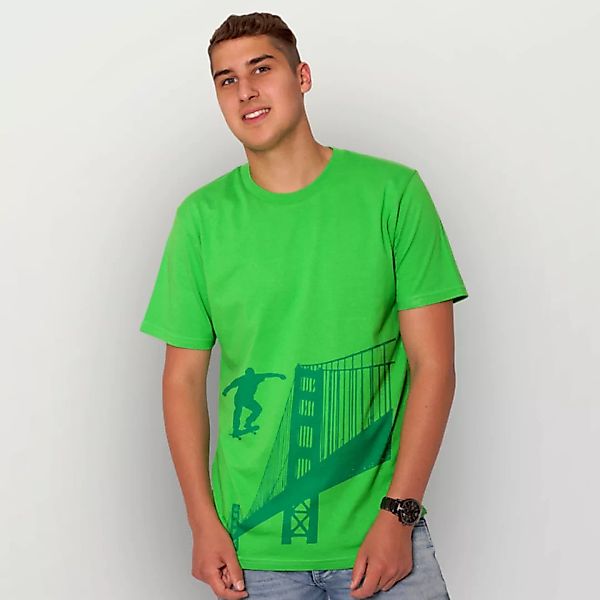 "Golden-skate-bridge" Männer T-shirt günstig online kaufen